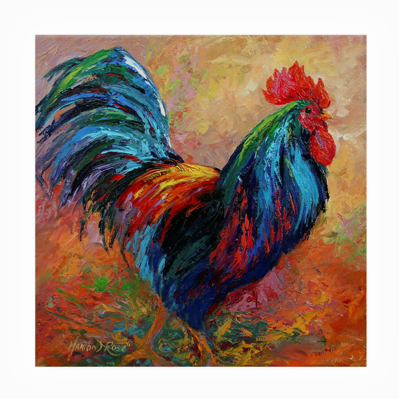 Décoration murale d'extérieur Albalat Mr T Rooster, L 14 po x H 14 po