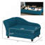 Canapé pour chien avec rangement pour animaux de compagnie, bleu foncé-123829791