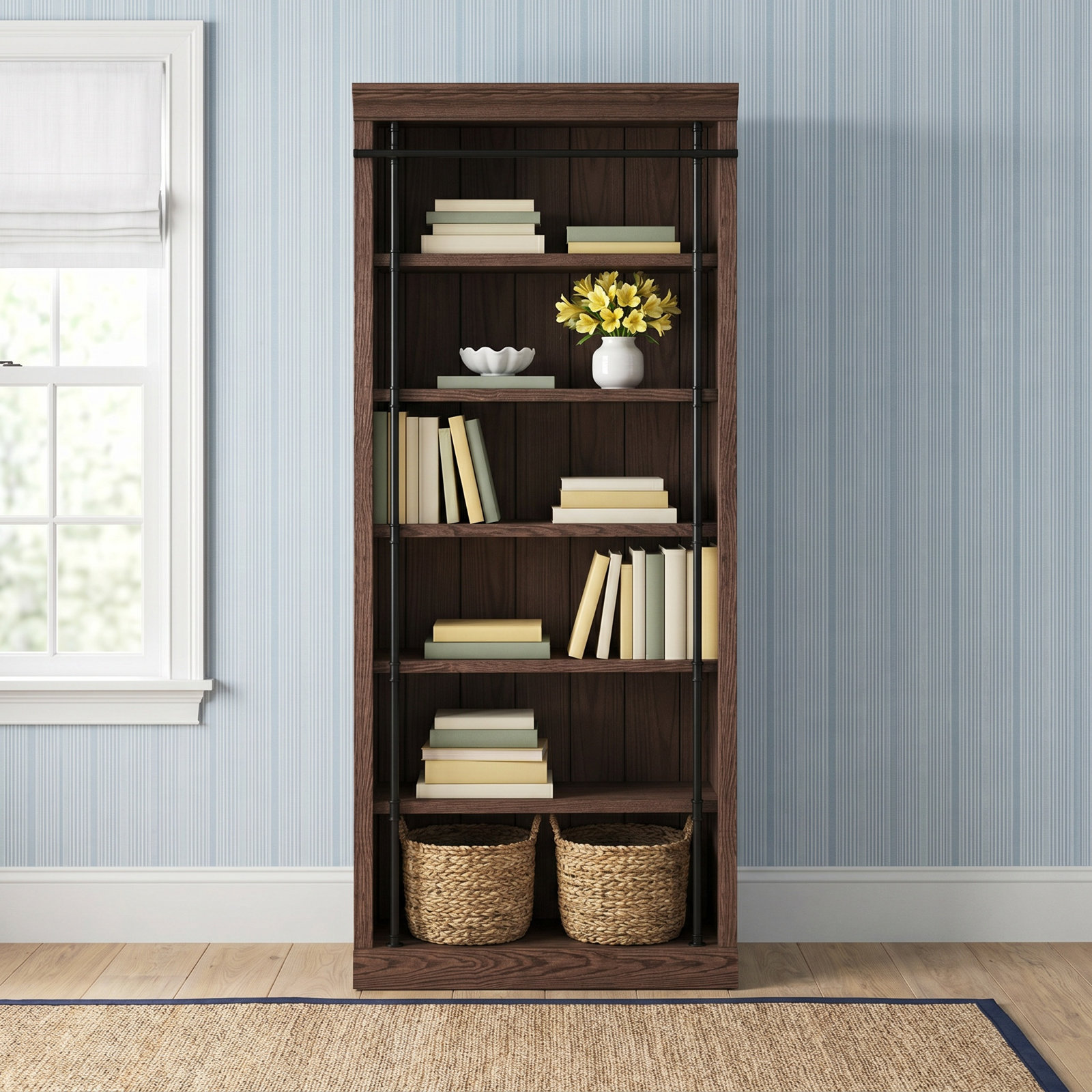 Lorna Standard Bookcase, Oak