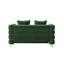 Causeuse en velours 58 po avec pattes dorées 58 po Modern -1115391694