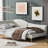 Upholstered Daybed with Headboard and Armrest, Support Legs-1213340167-1213340165