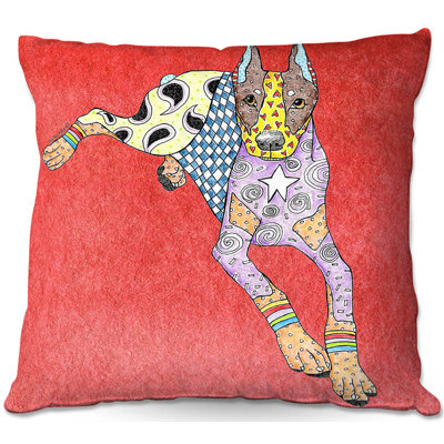  Couch Doberman Dog Throw Pillow