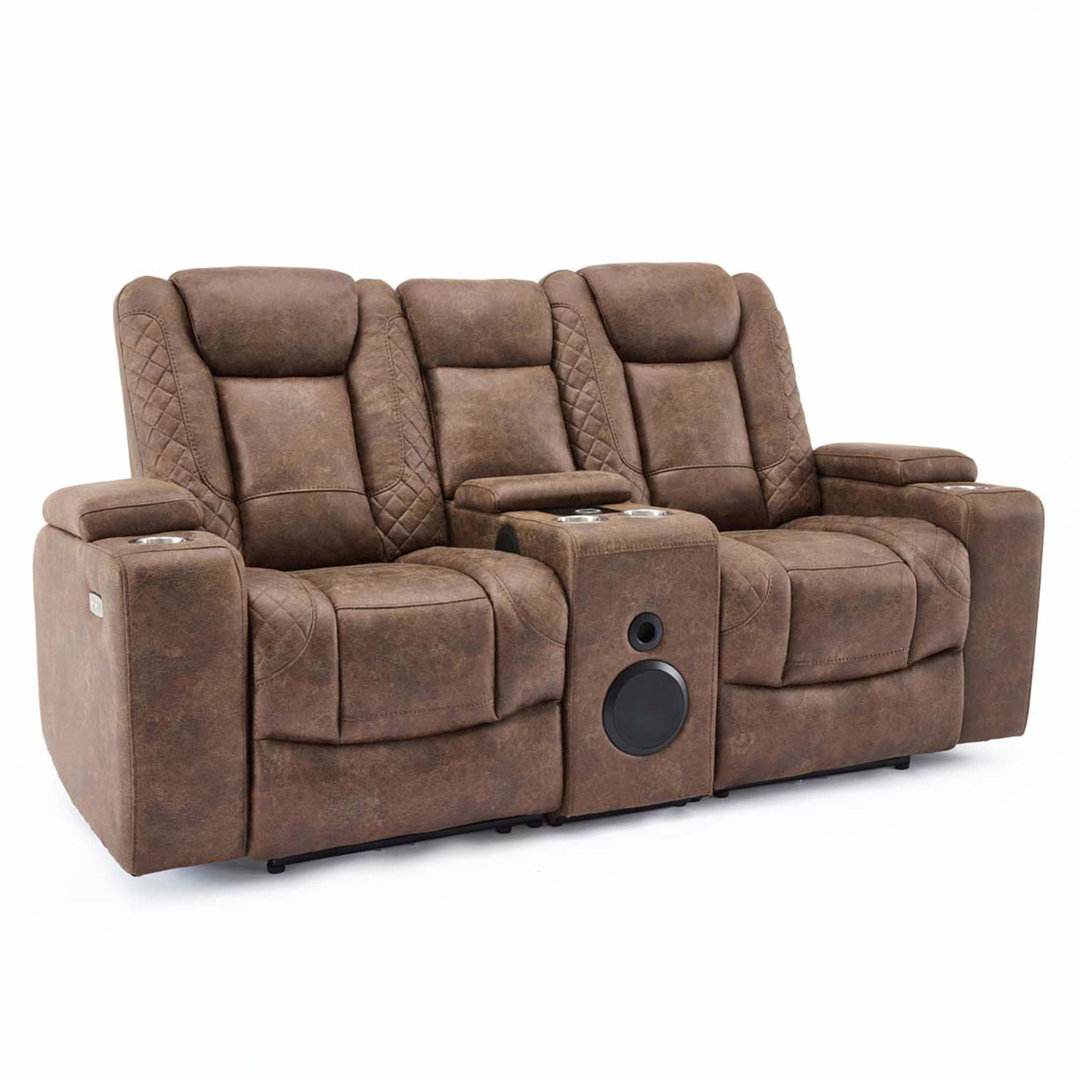 Sahaana Upholstered Electric Reclining Sofa