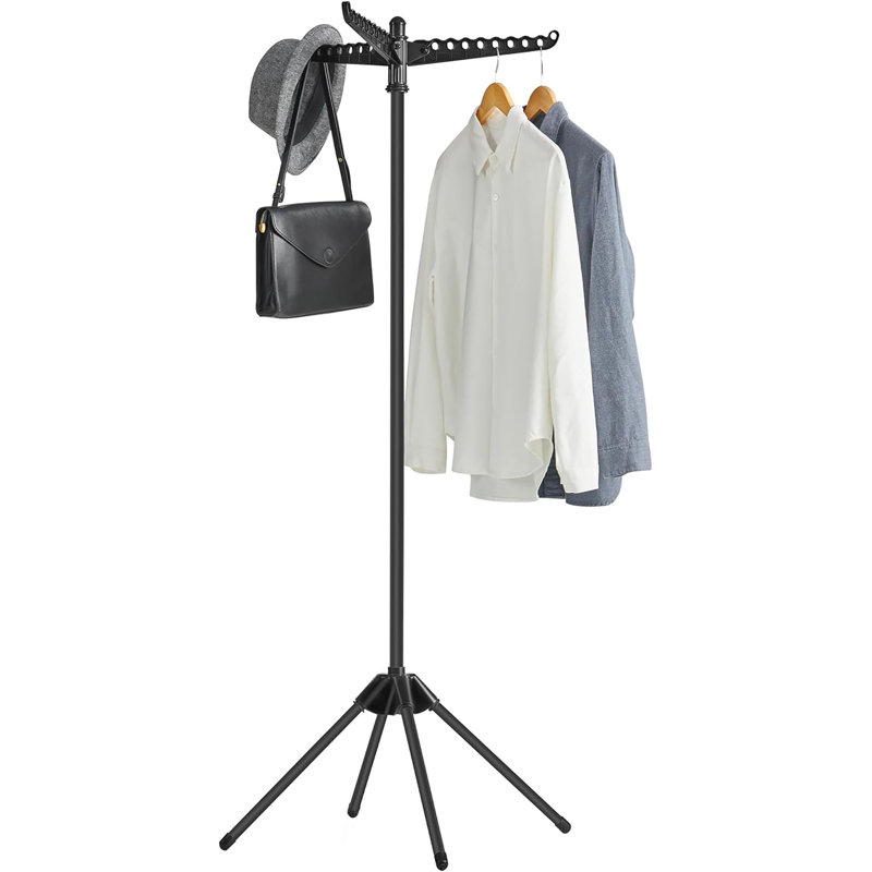 Séchoir à linge rotatif / parapluie, Noir / Noir