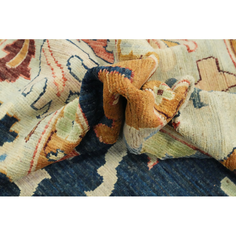Floral Oushak Vegetable Dye Large Rug 13x20