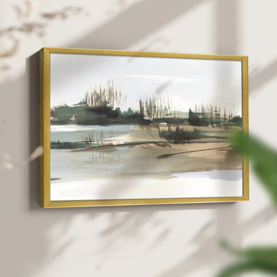 Marsh Reeds IV -Framed Print - Restickable