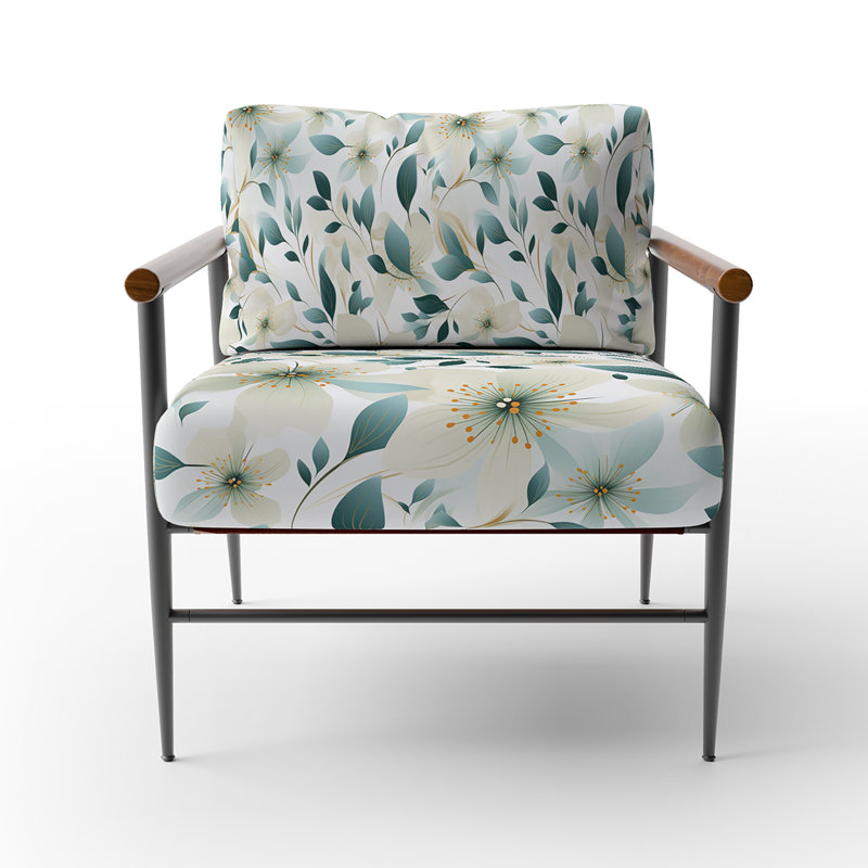 Fauteuil d'appoint rembourré Teal