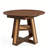 Extendable Round Dining Table with Hidden Storage and Decorative Woven Details