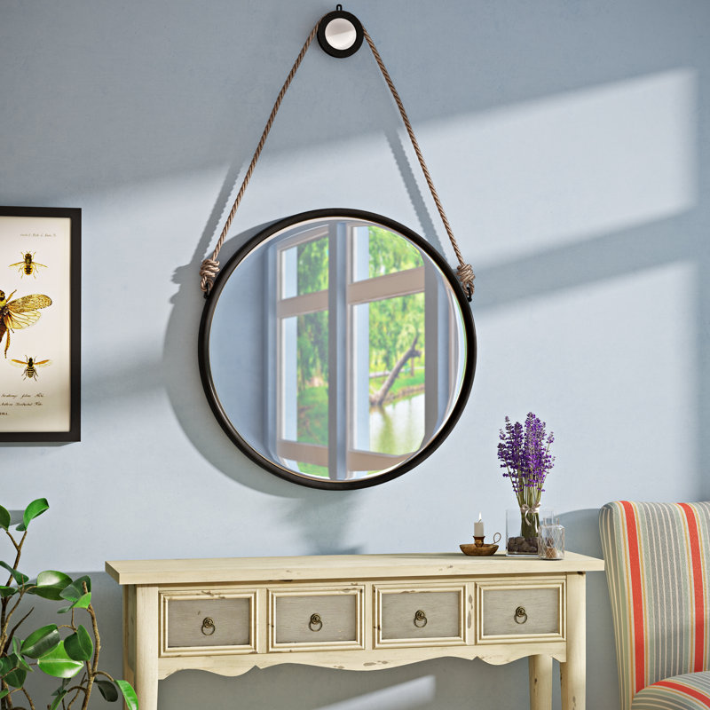 Miroir décoratif Ameline, 19,5 po x 19,5 po