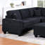Canapé modulaire moderne 5 pièces noir ardoise avec accoudoir à gauche et à droite avec méridienne pour la maison-2139340658-2139340659