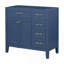 Meuble-lavabo 36 po sans lavabo, base d'armoire seulement, armoire de salle de bain avec tiroirs, structure solide et panneau de fibres à densité moyenne-761977778-761977776