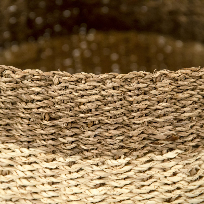 Panier en en rotin tissé, H 14 po x l 14 po x P 14 po