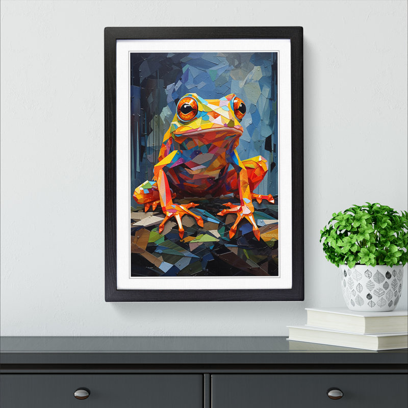 Single Picture Frame Print on Wood, Black Framed, 64cm H x 46cm W