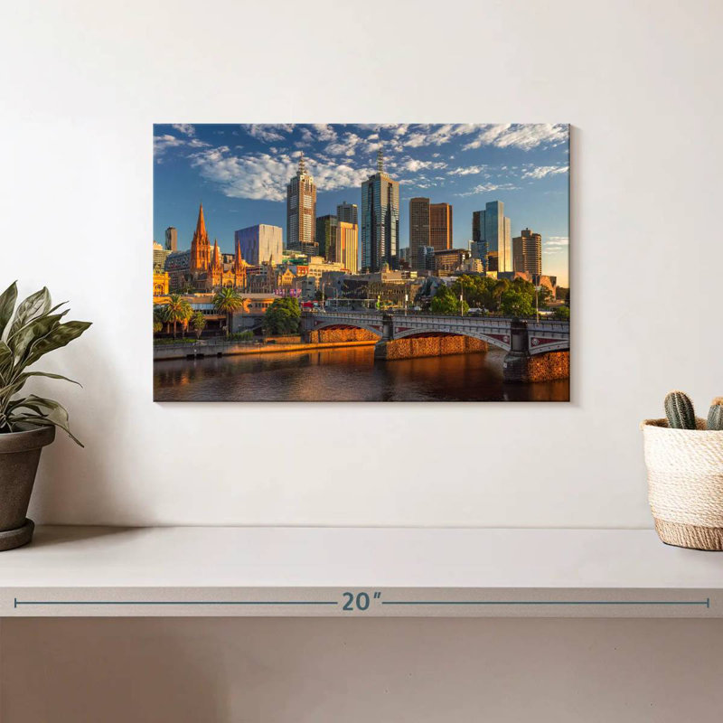 Melbourne In Summer, 8" H x 12" W