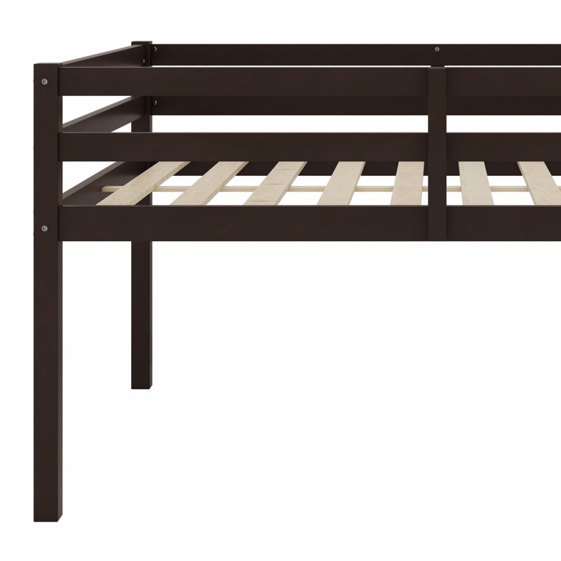 Lit mezzanine en bois avec échelle, Espresso