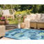 Tapis intérieur / extérieur Kenilworth Coral Garden Lapis-1264079397