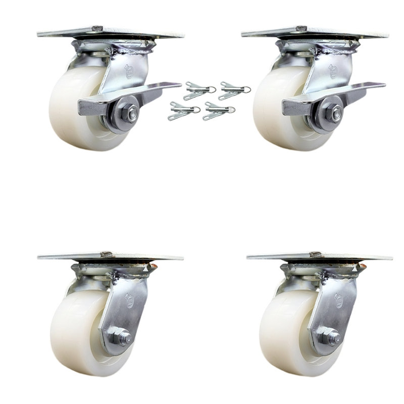 4 Piece Nylon Caster Set