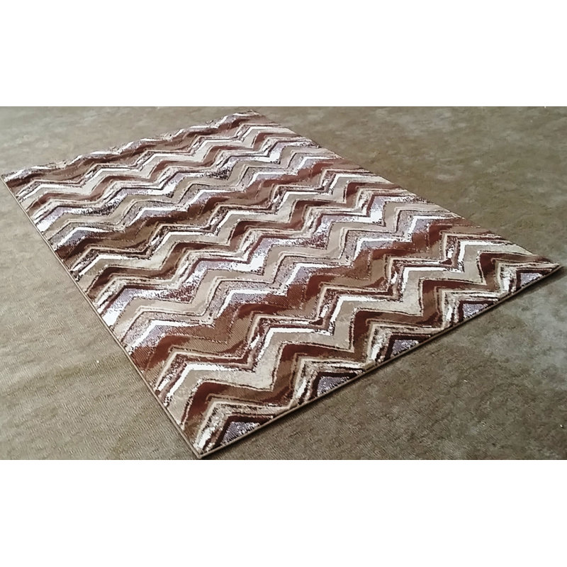 Tapis brun Menomonie, 7 pi 11 po x 9 pi 10 po