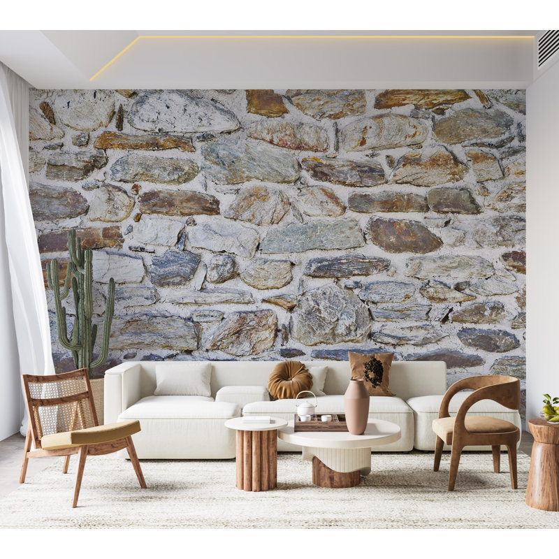 Surface Background Wallpaper Wall Mural - Stone Structure, 177" W x 124" L