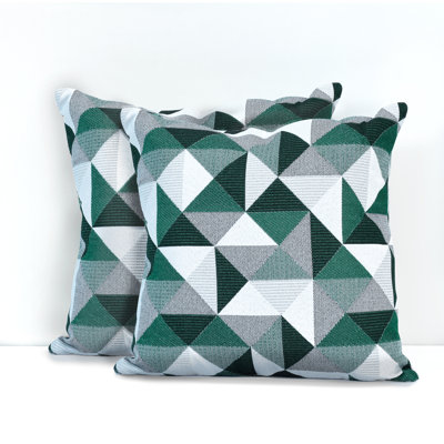 Pacifica Geometric Indoor/Outdoor Throw Pillow