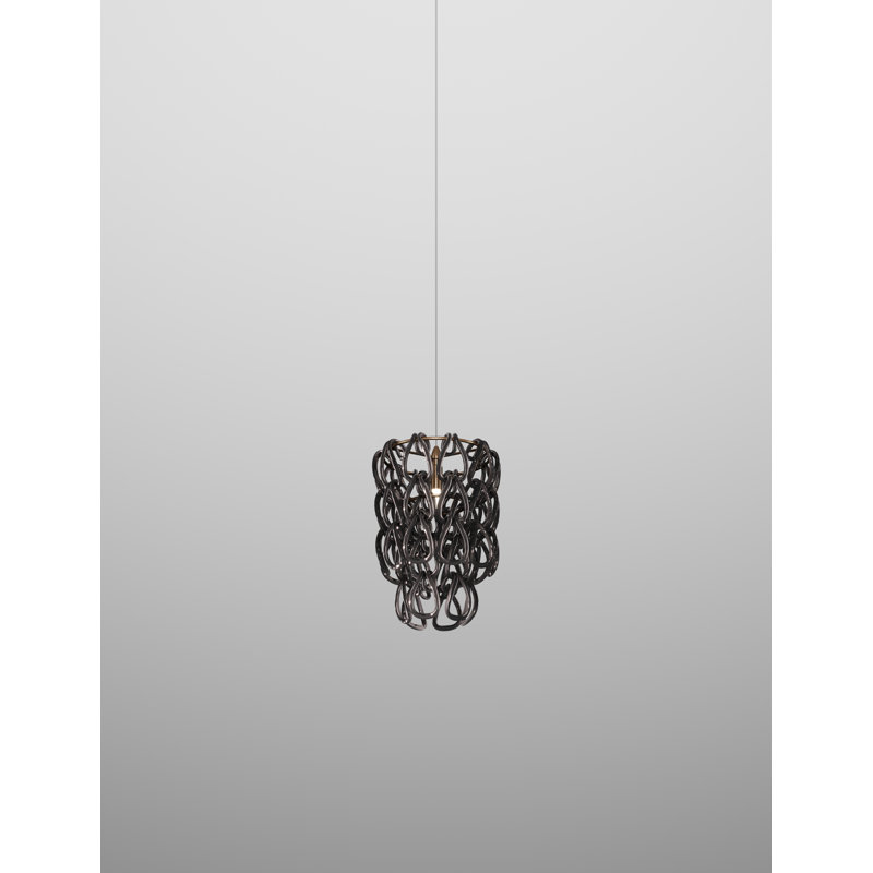 Minigiogali Suspension 25 Crystal Transparent Matt Bronze 1 G9 Ul, Black, Black Matt Bronze