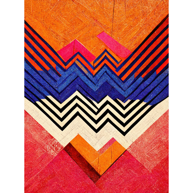 Memphis Design Geometric Retro Abstract - Print, Unframed, 40.5cm H x 30.5cm W