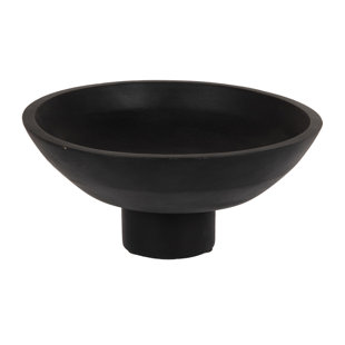 Allyce Mango wood footed bowl