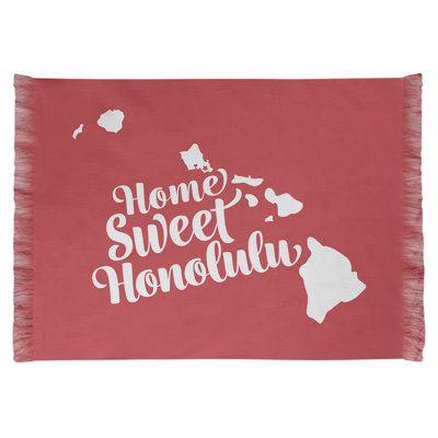 Honolulu Hawaii Red Area Rug -  East Urban Home, A7C71B4FFB4C4AEE9F51078AA69083B8