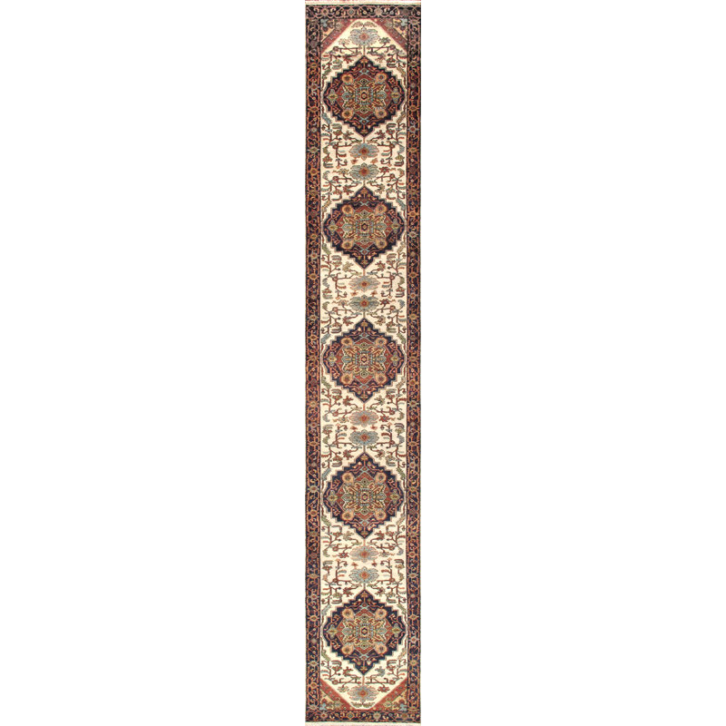 Serapi Hand Knotted Wool Oriental Area Rug, Runner 3' x 24'