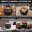 PMU Halloween Cauldron - Ensemble de porte-bonbons en plastique pour enfants - Articles de fête d'Halloween - ensemble de 3 pièces - 16 po 20115, 12 po 55120, 8 po 55280 (NH)
