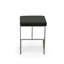 Modern Black 24 Inch Space-Saving Counter Stool with Chrome Base-1360358072