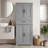 Gray Multi-Functional Bathroom Storage Cabinet With Smooth-Slide Drawers And Adjustable Shelves. Large Capacity, Sturdy, Practical, And Versatile.