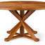 Table de salle à manger ronde en bois massif 59 pouces Evonia-378525896-401420854