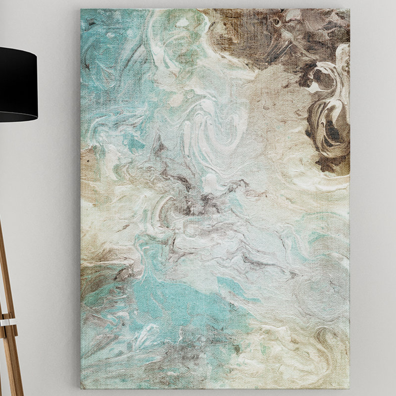 "Aqua Marble" par Nan, reproduction de photo sur toile tendue encadrée, H 18 po x l 27 po x P 1,5 po