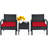 Pendrick 2 - Person Patio Conversation Sets with Cushions-1884512784