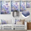 Violettes, impression romantique - art mural floral en métal-706779804