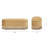 Oval Tufted Bullion Fringe Storage Bench-458070458