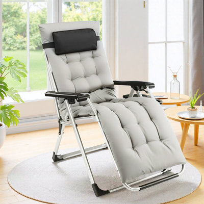 Anais Reclining Folding Zero Gravity Chair by Arlmont & Co.
