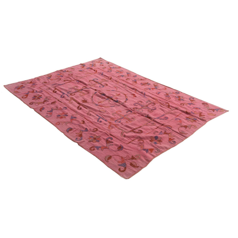 Tapis rose 5x8 Poe