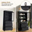 Armoire de salle de bain haute avec 3 tiroirs-1466959823