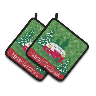 The Holiday Aisle® Silloth Polyester Potholder Set