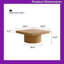 Table basse carrée avec plateau en parquet et base cylindrique Rosala-1173075456