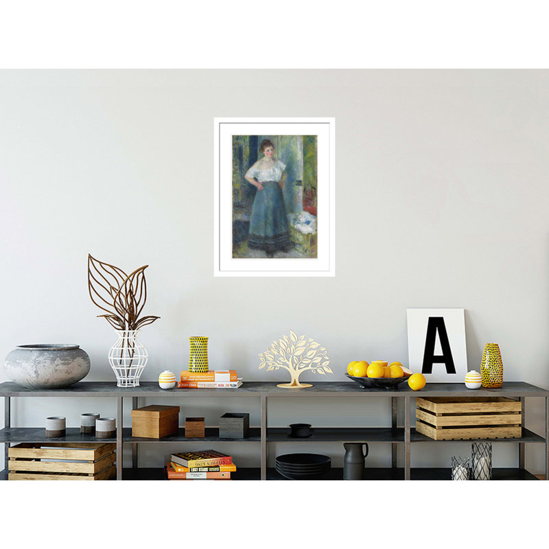 «The Laundress» par Pierre-Auguste Renoir, impression giclée encadrée, H 29,5 po x l 22,37 po