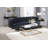 Esmine Contemporary Rectangular Sofa Table in Black & Gold-1522191803