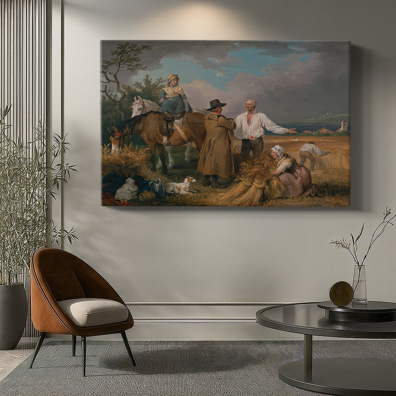 Reapers-George Stubbs-Gallery Wrapped Canvas-1785, 18 x 27