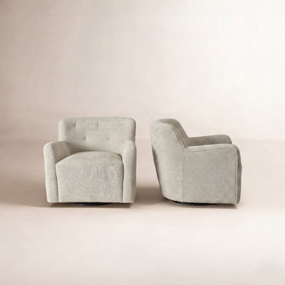 Fae Pine Swivel Accent Chair