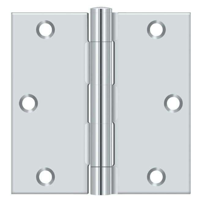 Steel Hinge, Polished Chrome