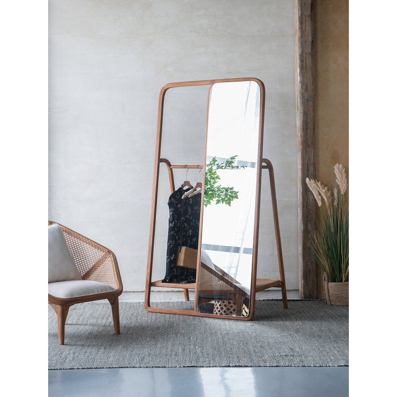 38 X23 X71.5" Clothes Hanger With Mirror,Large