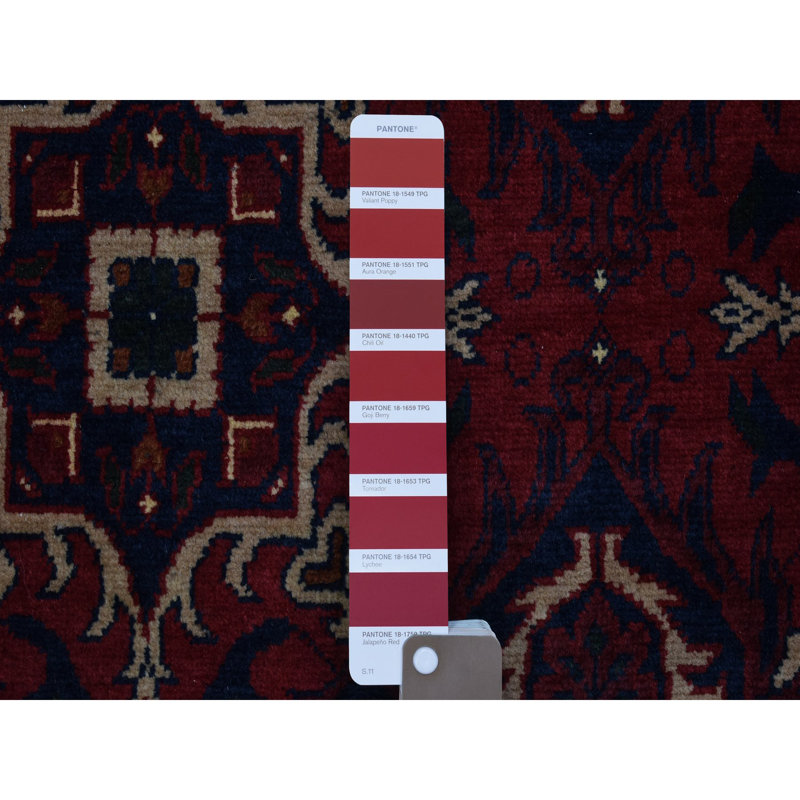 Tapis unique en laine noué à la main 10 pi x 13 pi 8 po nouvel âge Taheerah