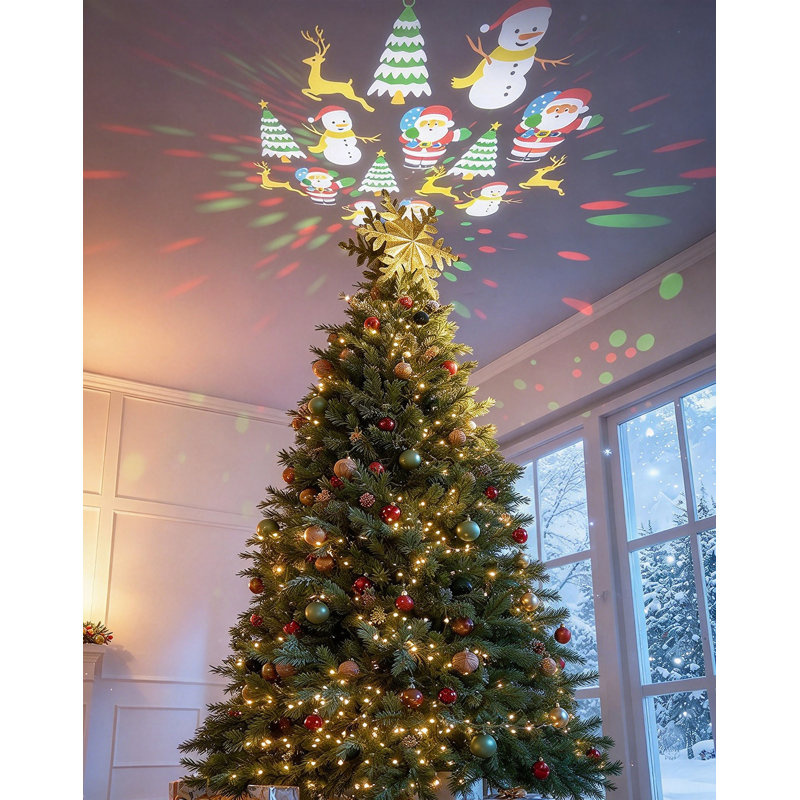 9.8 " Plastic Snowflake Tree Topper